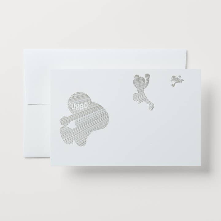 Brevtryckt gratulationskort | TURBO: Vit för wholesale av Nandaka