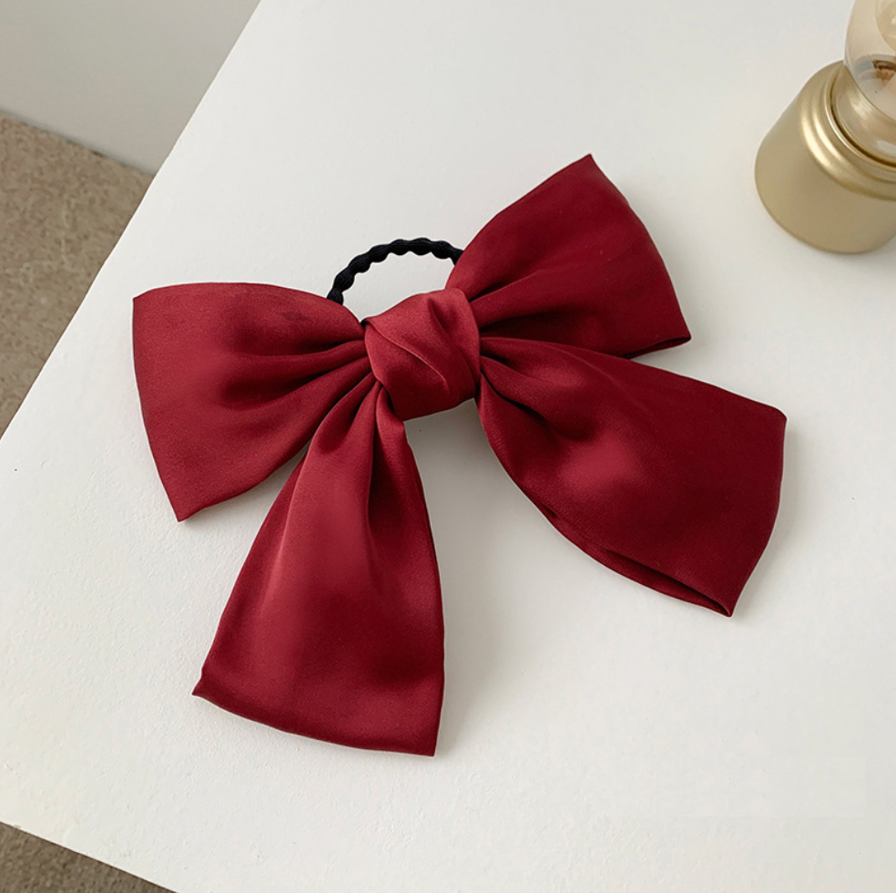 XO Fashion - Wholesale Hair Tie - HT1203 French Retro Oversized Bow Princess Style Hair Tie1