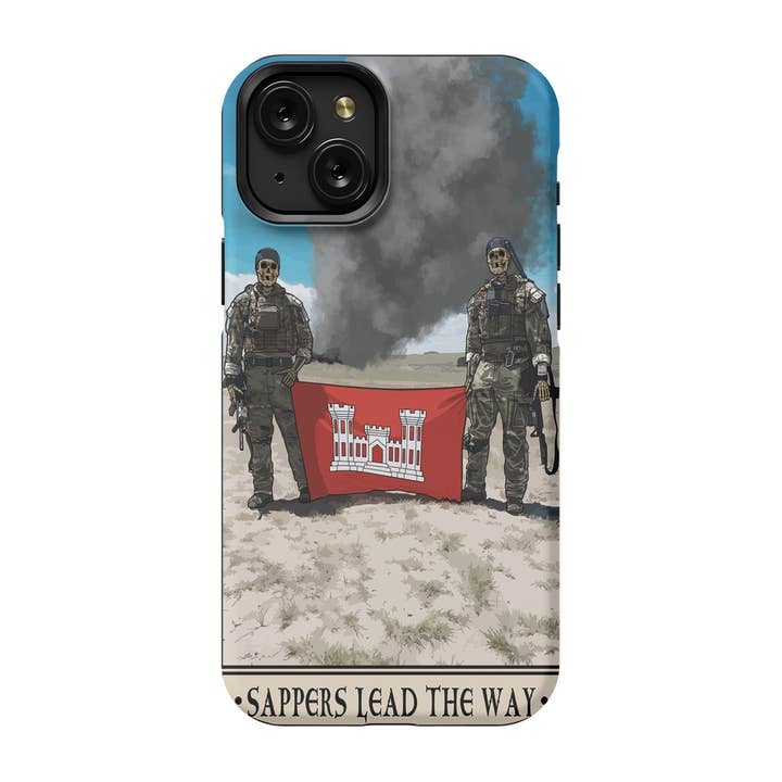 Coque de téléphone Sappers Lead The Way pour la vente par Platoon Daddy LLC