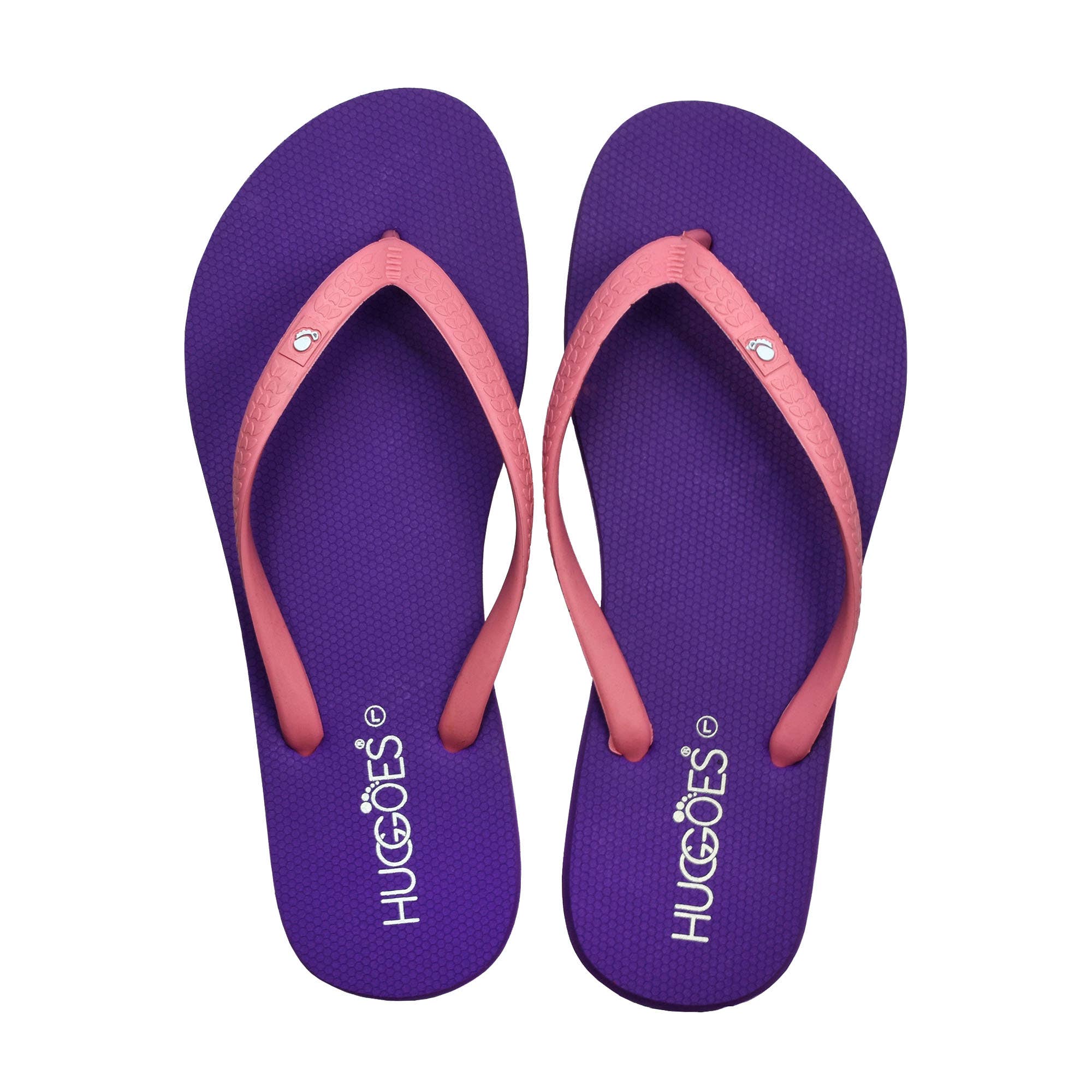 HUGGOES - EBONY Women's Natural Rubber Summer Flip-Flops