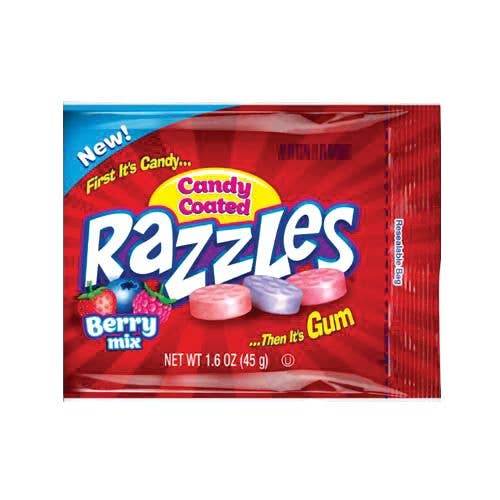 Grandpa Joe's Candy Shop - Wholesale Gummy - Razzles Candy, Berry Mix, 24ct1