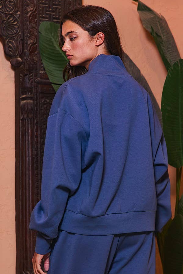 BUCKETLIST INC - Wholesale Sweatshirt - Women's - IT2154 Half Zip-up Scuba Sweatshirts7