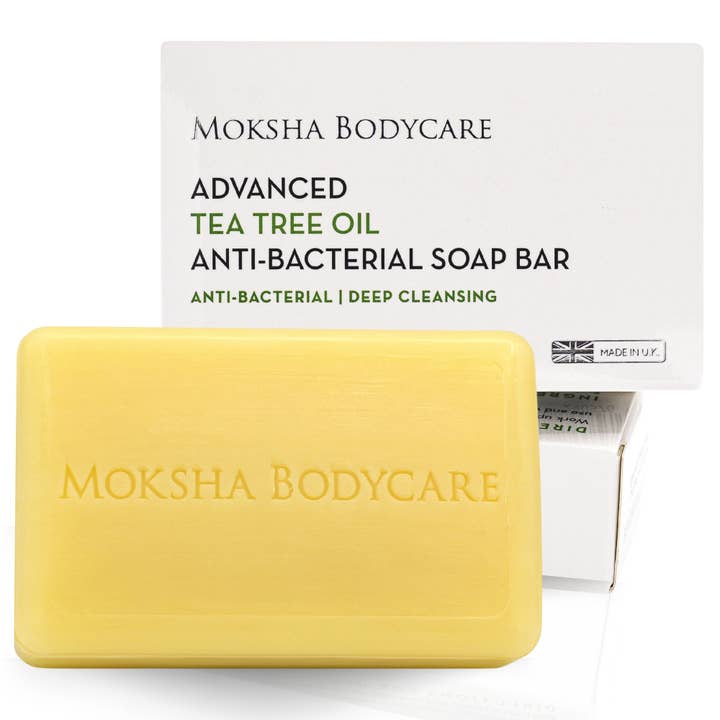 Tea Tree Soap, Natural, Handmade & Vegan, Antibacterial Soap for wholesale by Moksha Beauty