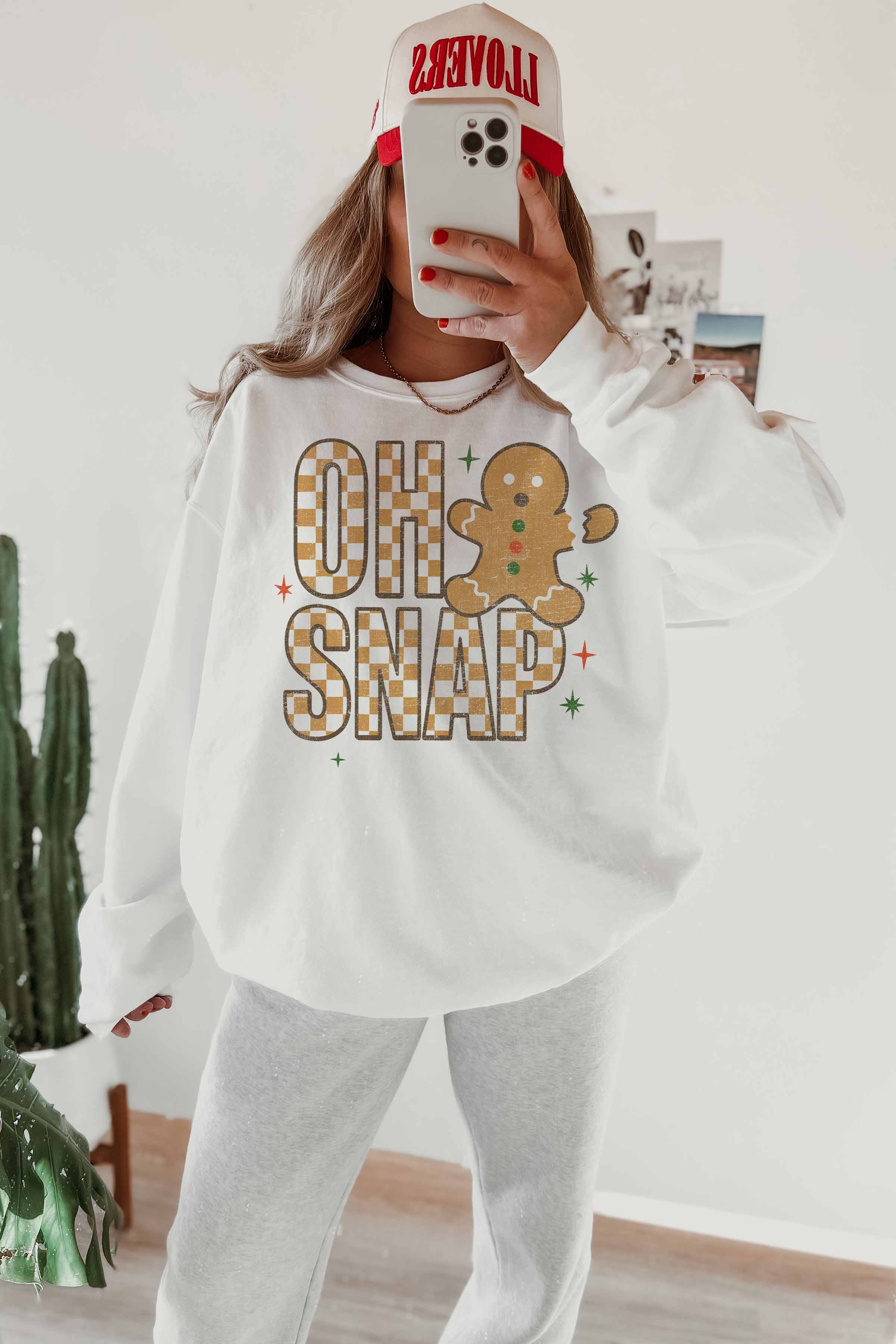 GOOD DAY STREET - Vente Sweat-shirt à imprimés – femme - [G2316X-OSS]-OH SNAP SWEATSHIRTS SURDIMENSIONNÉS3