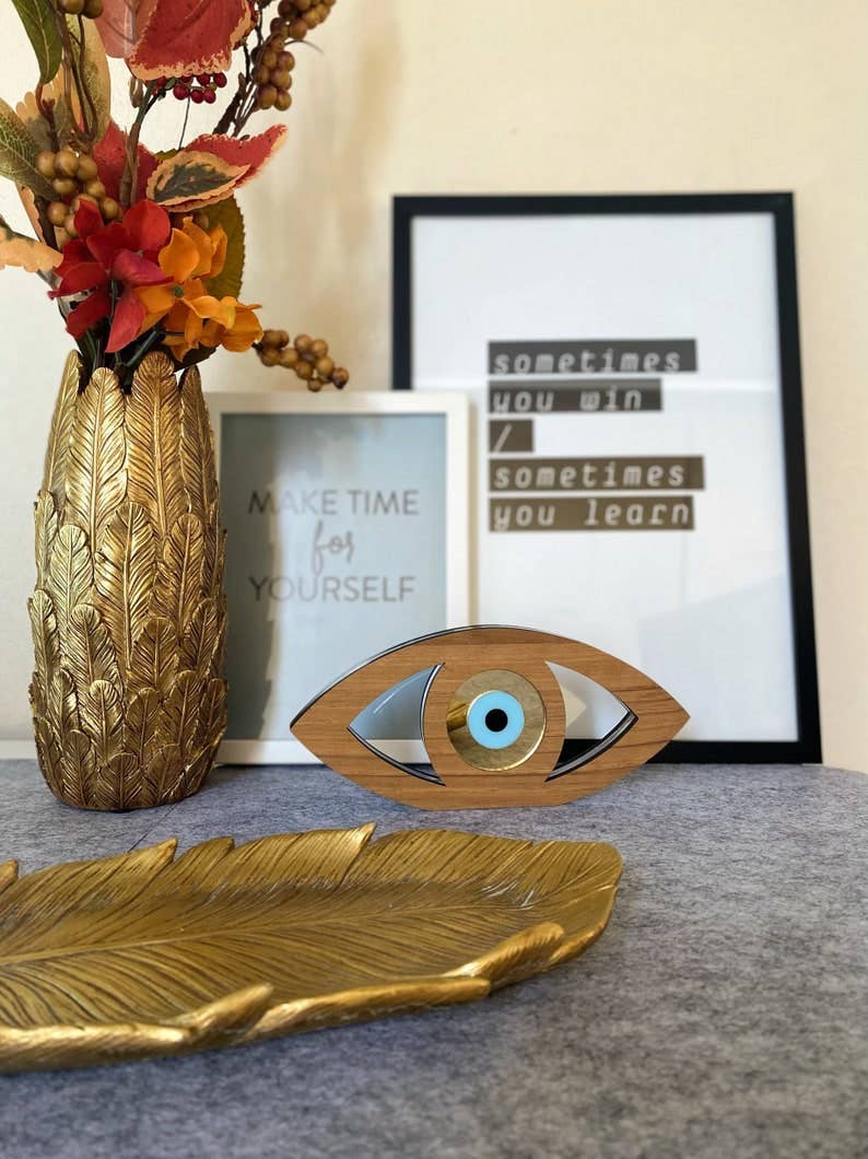 Christina Christi - Vendita all'ingrosso Decorazione - Ornamento in legno malocchio, ornamento protettivo, portafortuna1