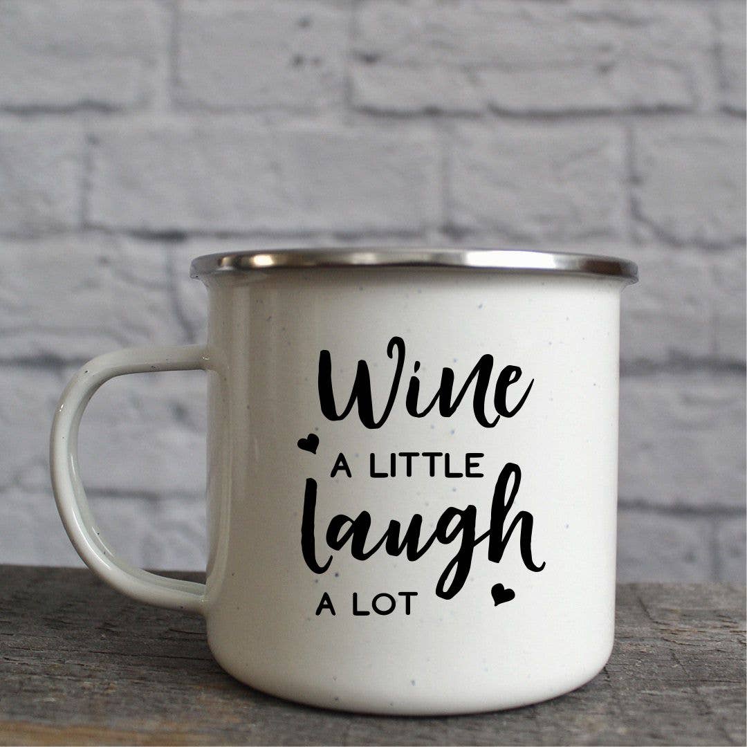 Katie & Company - Wholesale Insulated Mug/Tumbler - Wine A Little Laugh A Lot Mug Wine Tumbler6
