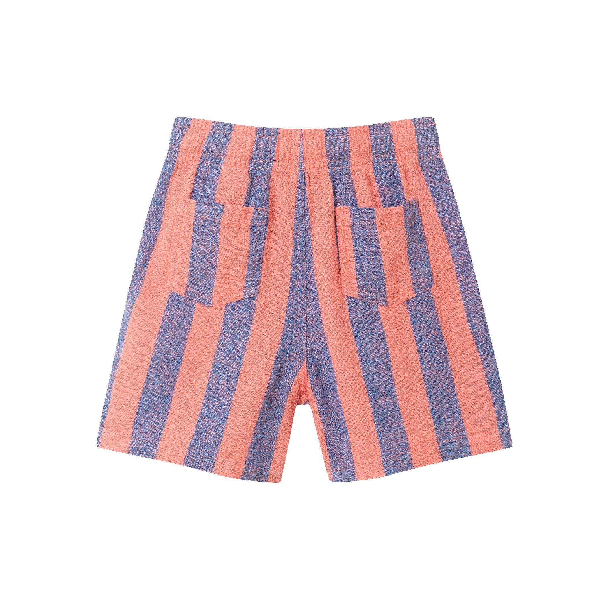 Kids (2-8) 2-Piece Striped Buttondown Set | Coral & Blue for wholesale on Faire9