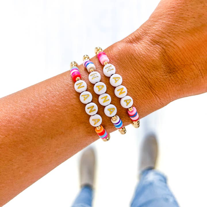 Savvy Bling - Wholesale Beaded Bracelet - Mama, Nana, Gigi, Mimi gold filled bracelet