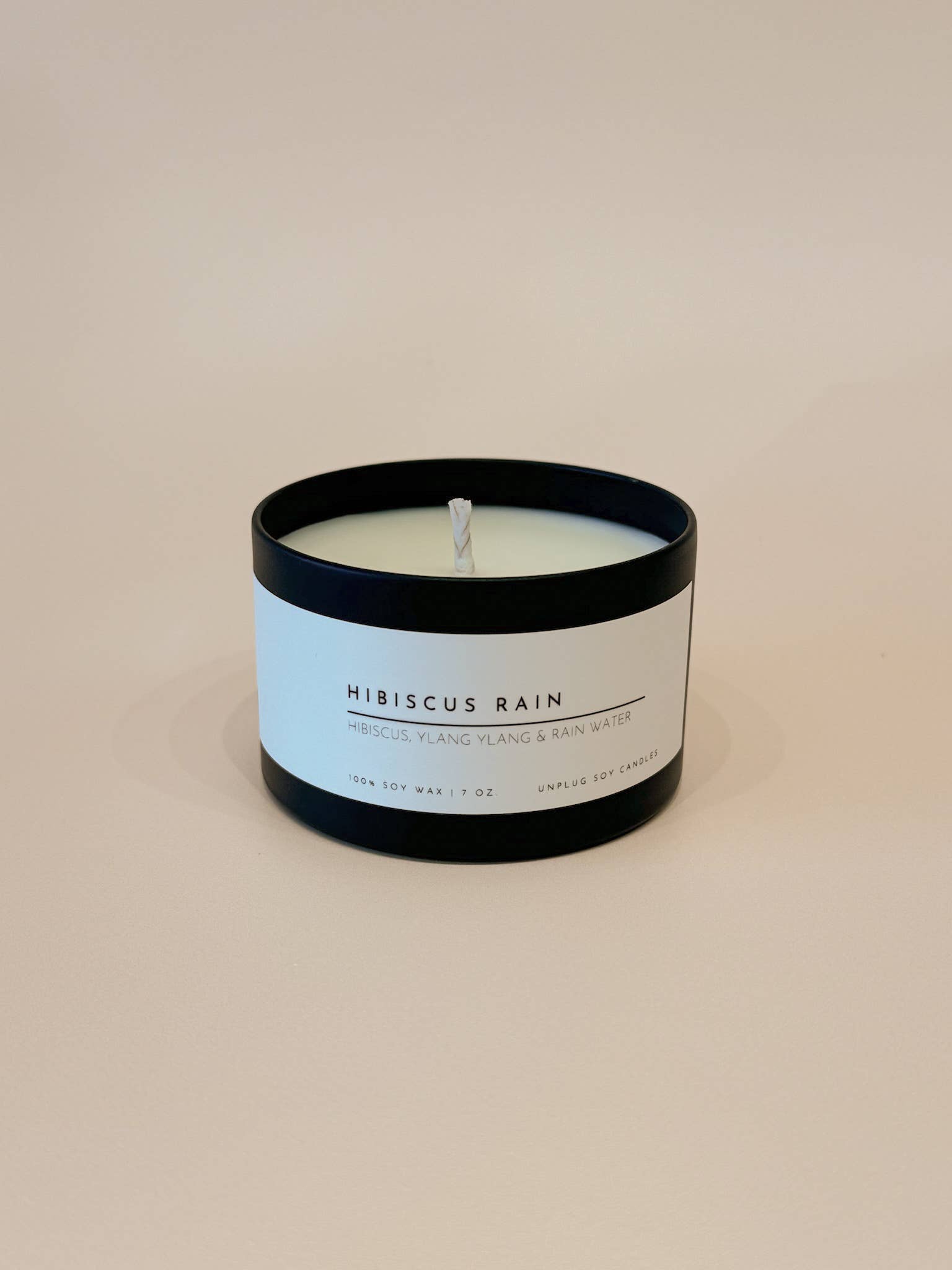 Unplug Soy Candles - Vente Bougies de voyage - Bougie en boîte de voyage en étain noir mat16