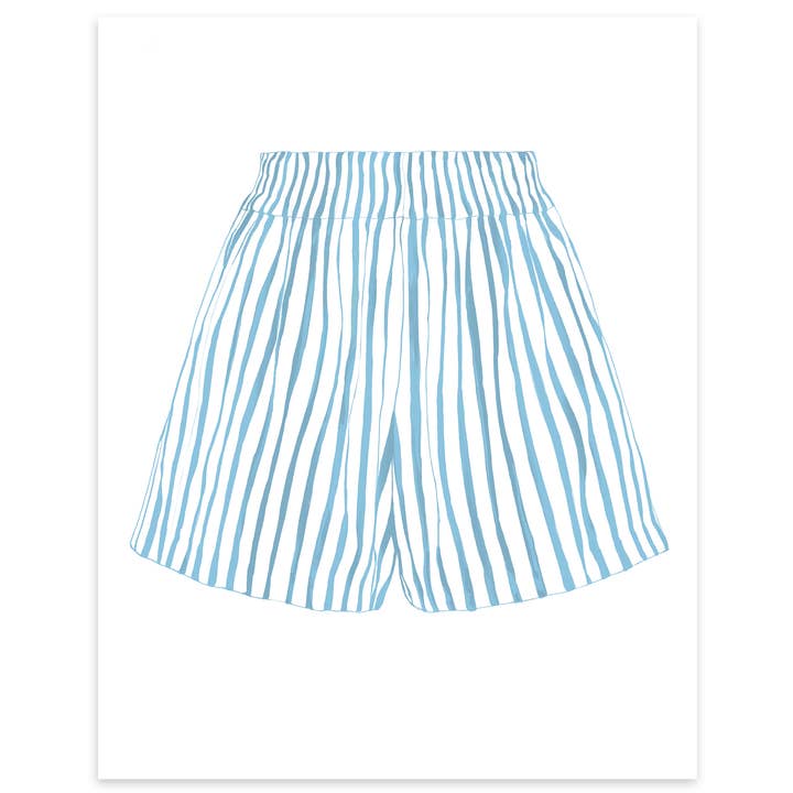 MFMDESIGNS – wholesale Art print – STRIPED SHORTS STUDY1