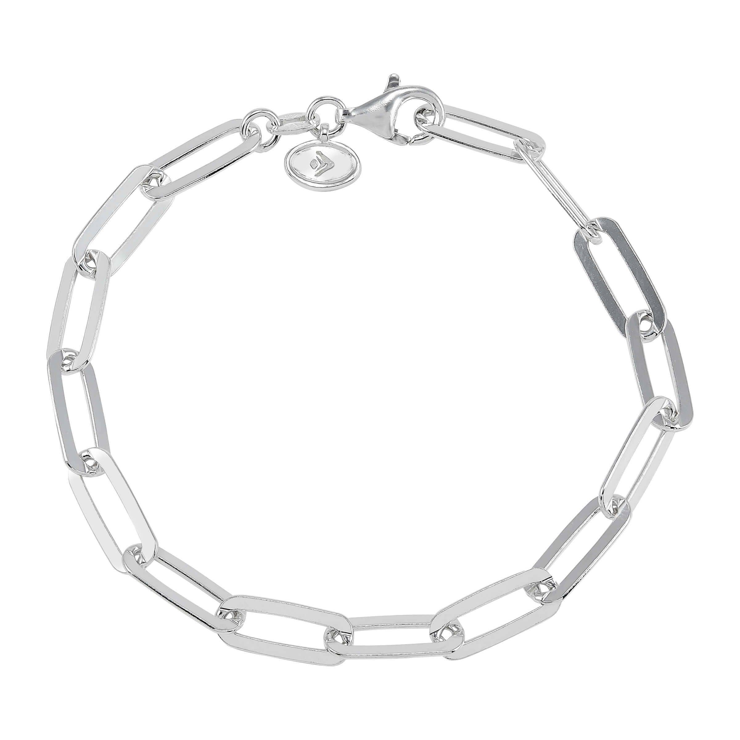 Silpada - Vente Bracelets maillon et chaîne - Bracelet Silpada Falling Paperclips, argent sterling1