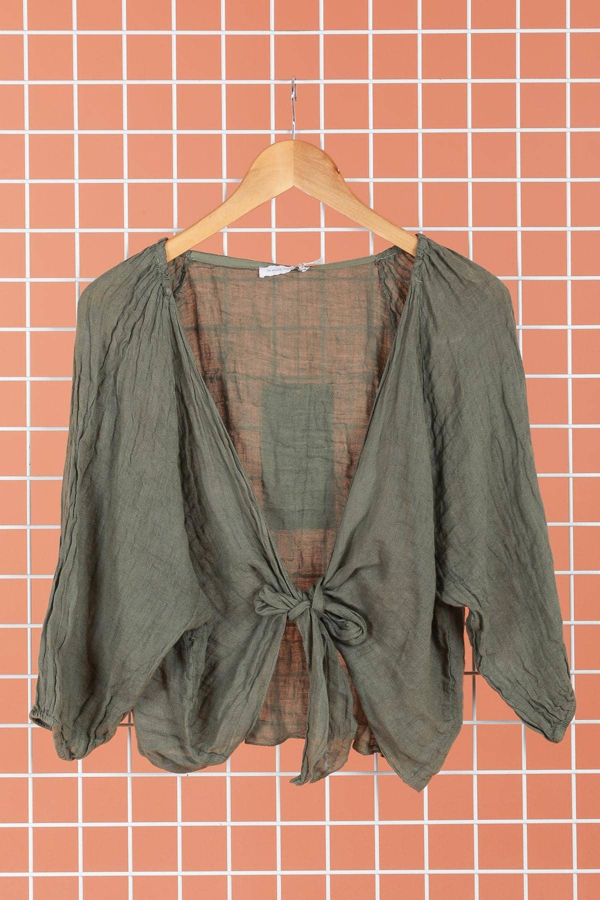 la maison des fibres naturelles - Wholesale Blouse - Dames - Linnen overslagtop 621286 van 100% linnen28