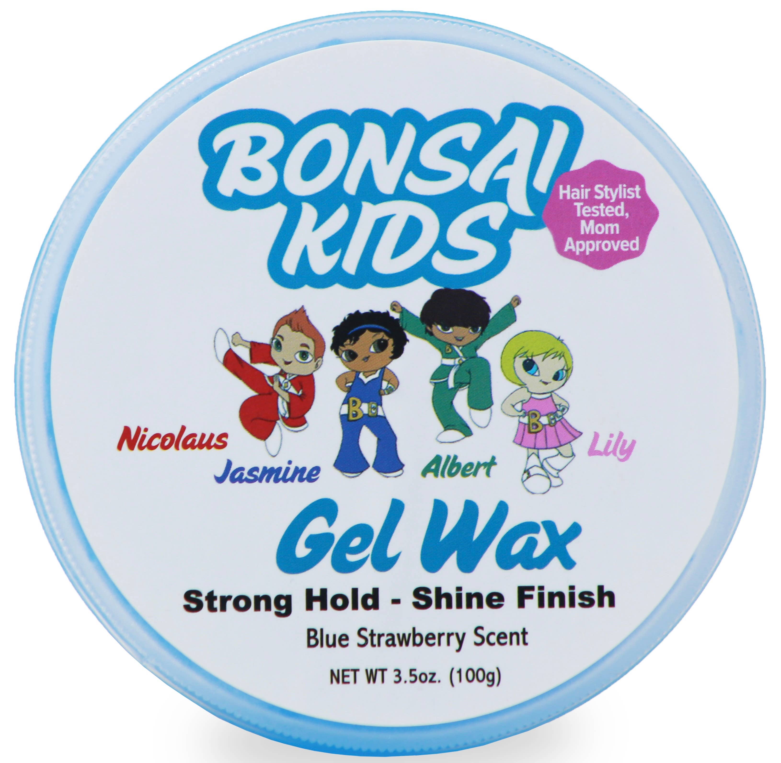 Bonsai Kids Hair Products – Engroshandel Hårstyling gel/mousse – Gelvoks til børn og småbørn 3,5 oz til hurtig og nem styling - A2