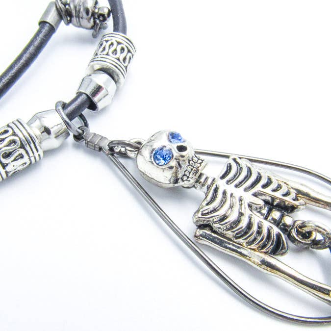 Oh, Heart! – Engroshandel Halskæde med vedhæng – Havfrue skelet læder halskæde3