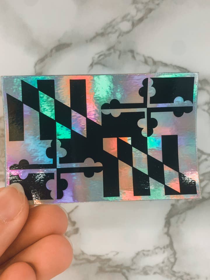 Pegatina Bandera MD holográfica para venta al por mayor de Jelly Melly