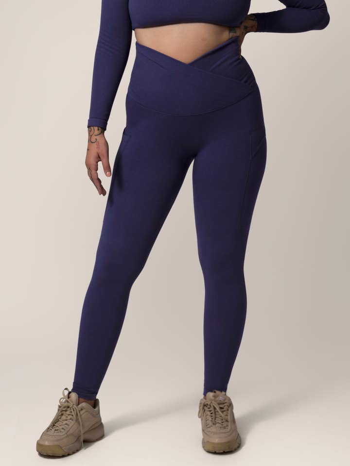 Kindred Bravely - Wholesale Fashion Leggings - Maternity - Sublime®️ Bamboo Maternity & Postpartum Crossover Legging3
