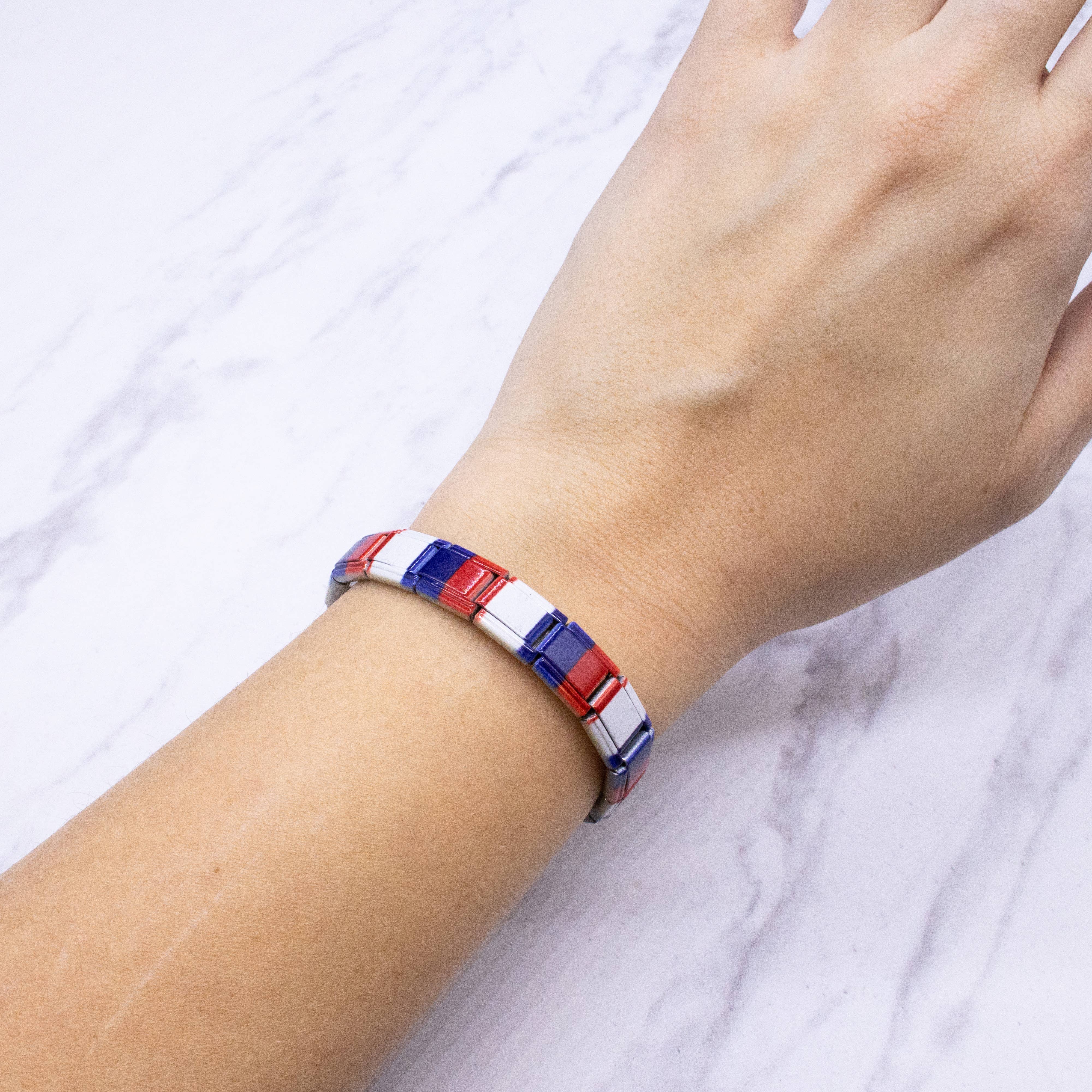 Natalia - Wholesale Charm/Dangle Bracelet - Italian Charm Bracelet Flags - Link Jewelry19