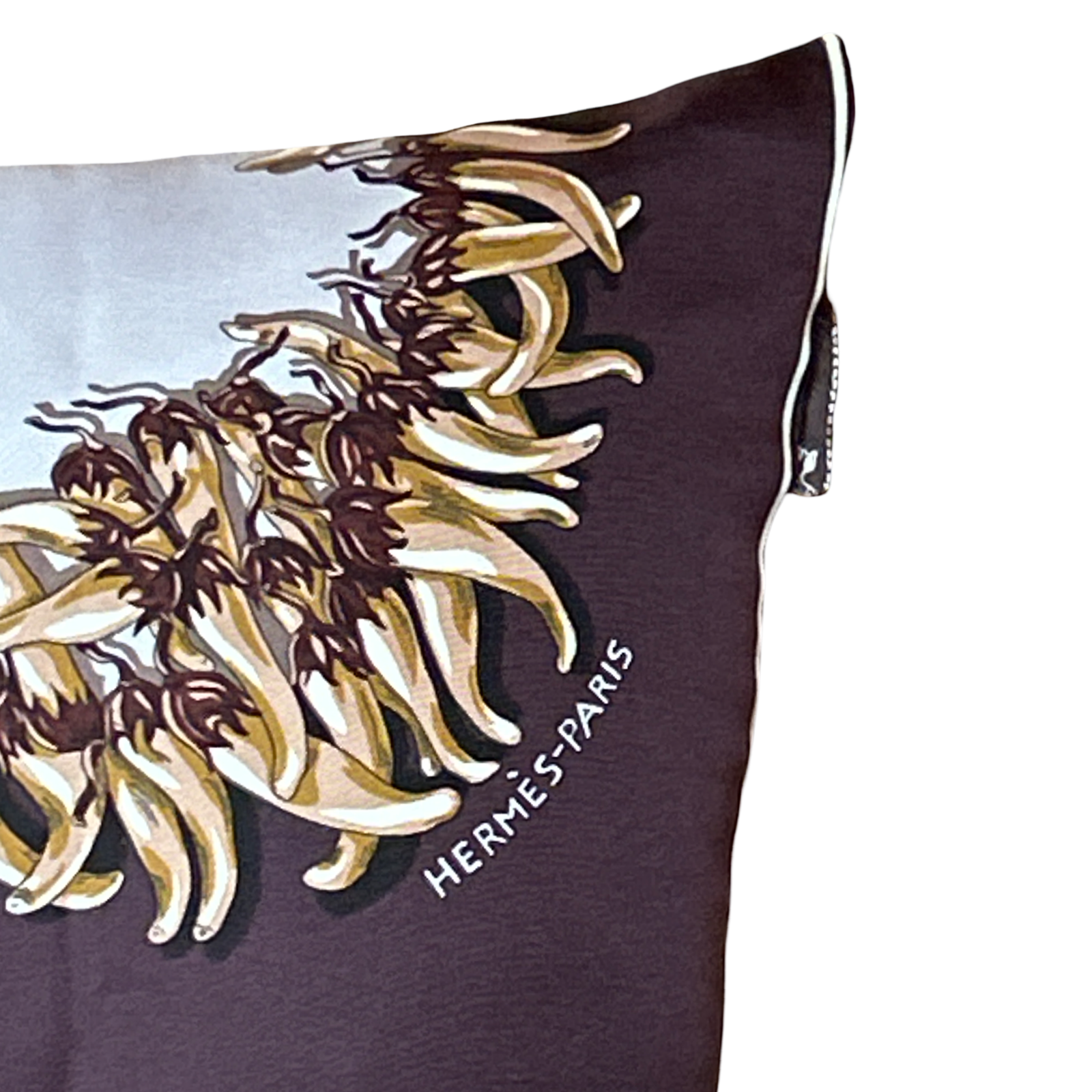 Vintage Luxe Up - Wholesale Lumbar Pillow - Aux Pays des Epices Vintage Silk Scarf Lumbar Pillow 35"2