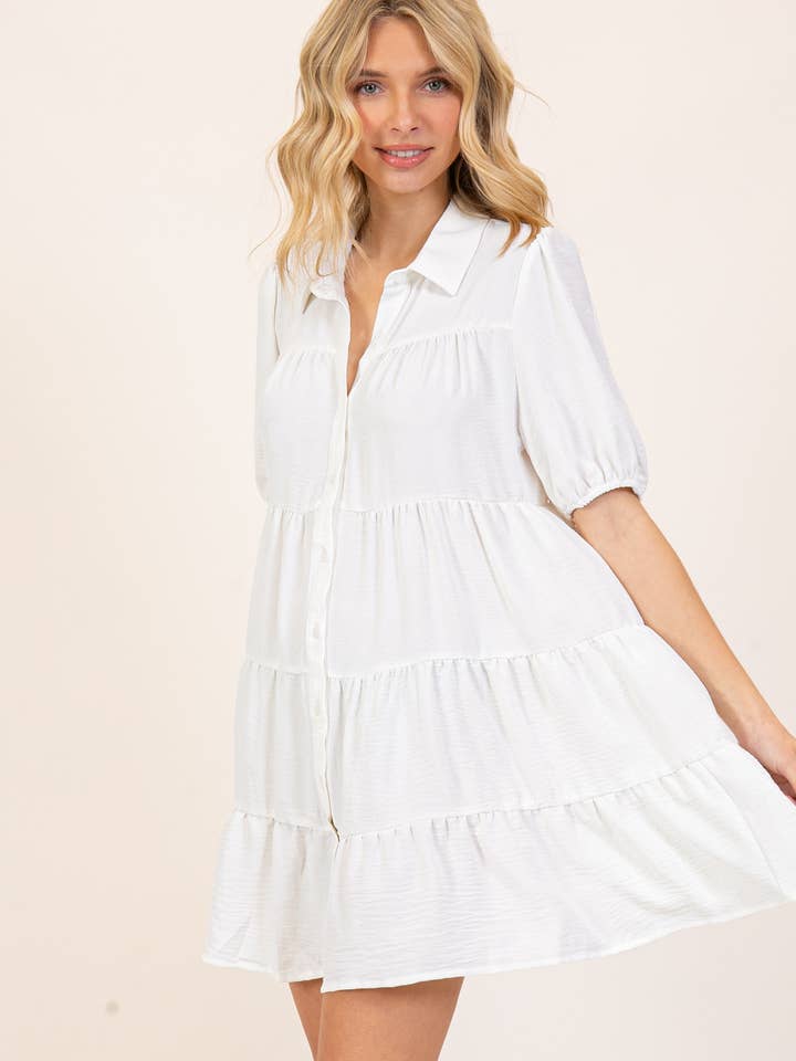 ..0820 Breezy Tiered Airflow Dress SI-28645 for wholesale by 42POPS