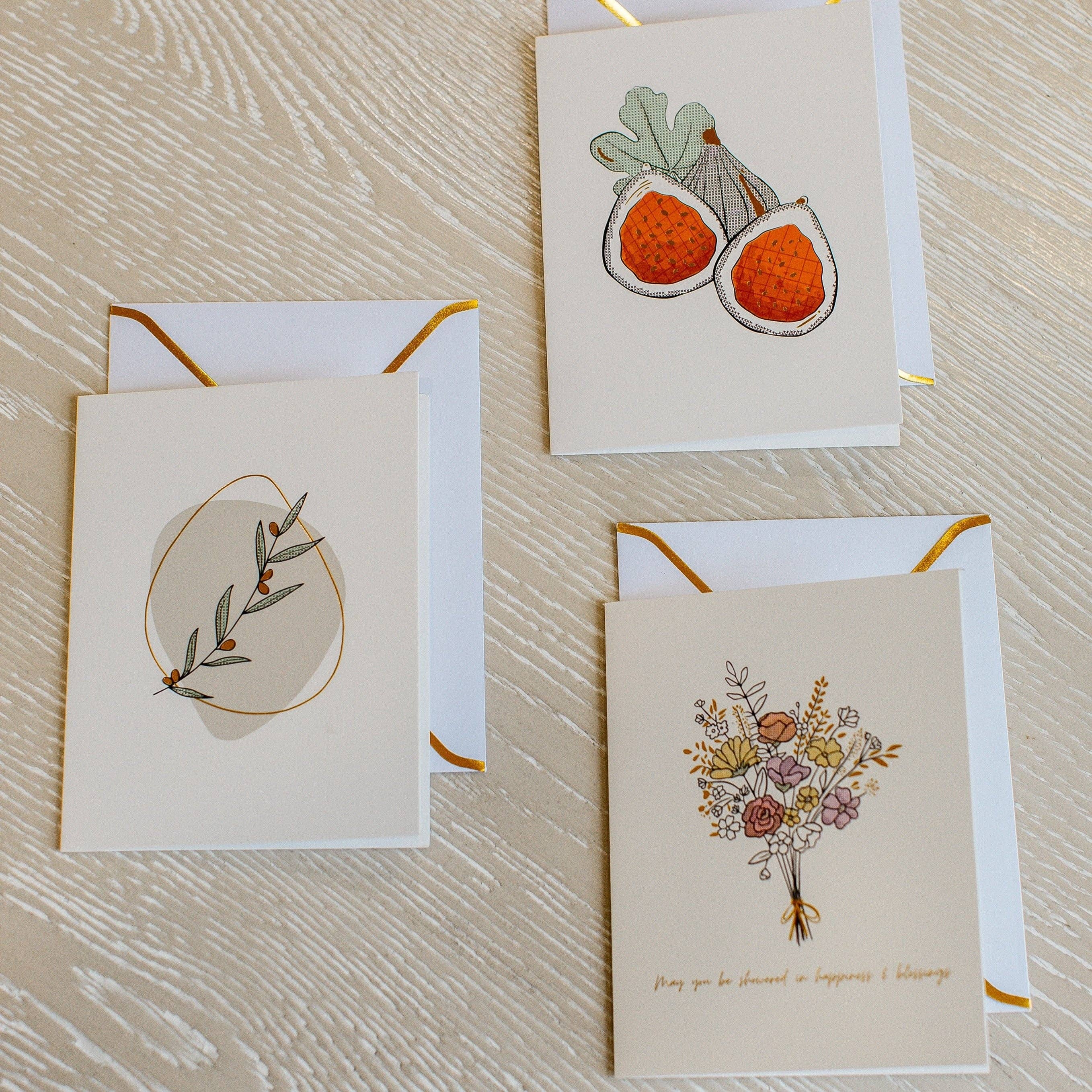 Amasi Decor - Wholesale Everyday Greeting Card - Palestinian Tatreez Cards (Set of Twelve)1