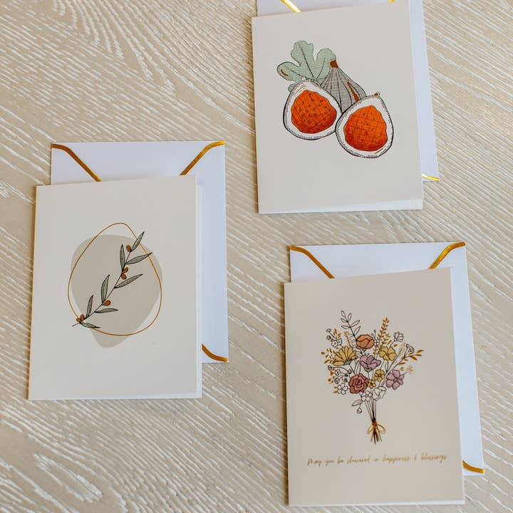 Amasi Decor - Wholesale Everyday Greeting Card - Palestinian Tatreez Cards (Set of Twelve)1