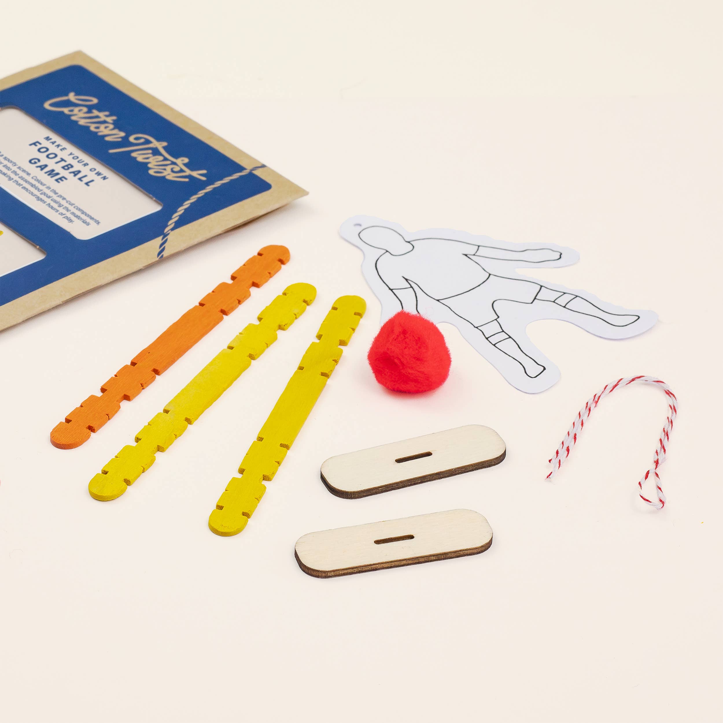 Cotton Twist (USA DUTIES PAID) – wholesale DIY craft kit – Child – Make Your Own Football Game Kit5
