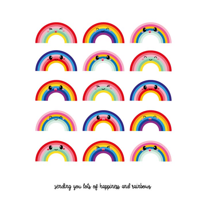 Envoi Carte Postale Arc-en-Ciel pour la vente par Studio Inktvis