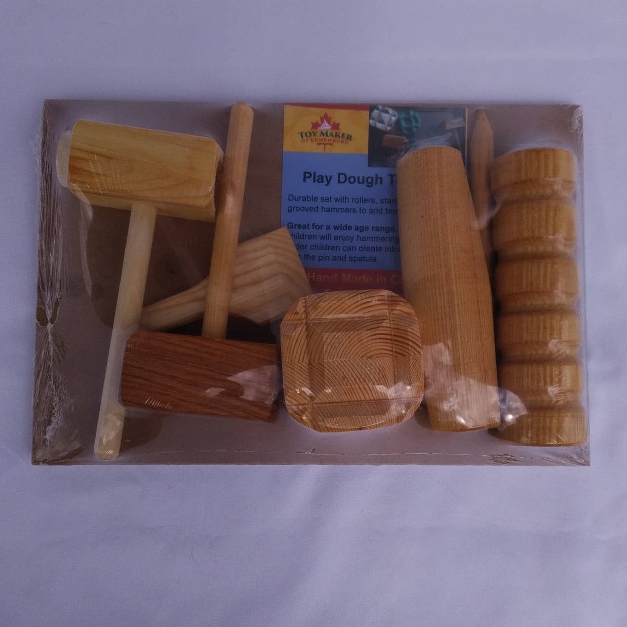Toy Maker of Lunenburg - Wholesale Wood Toy - Kids - Play Dough Wooden Tools Set with Mats2