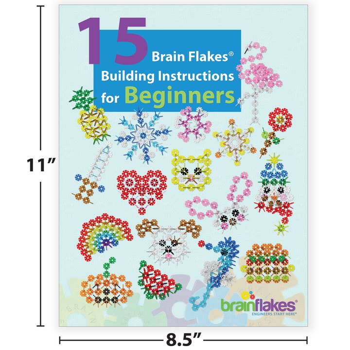 VIAHART Toy Co. - Wholesale Building Set - Kids - 15 in 1 Brain Flakes Building Instructions For Beginners