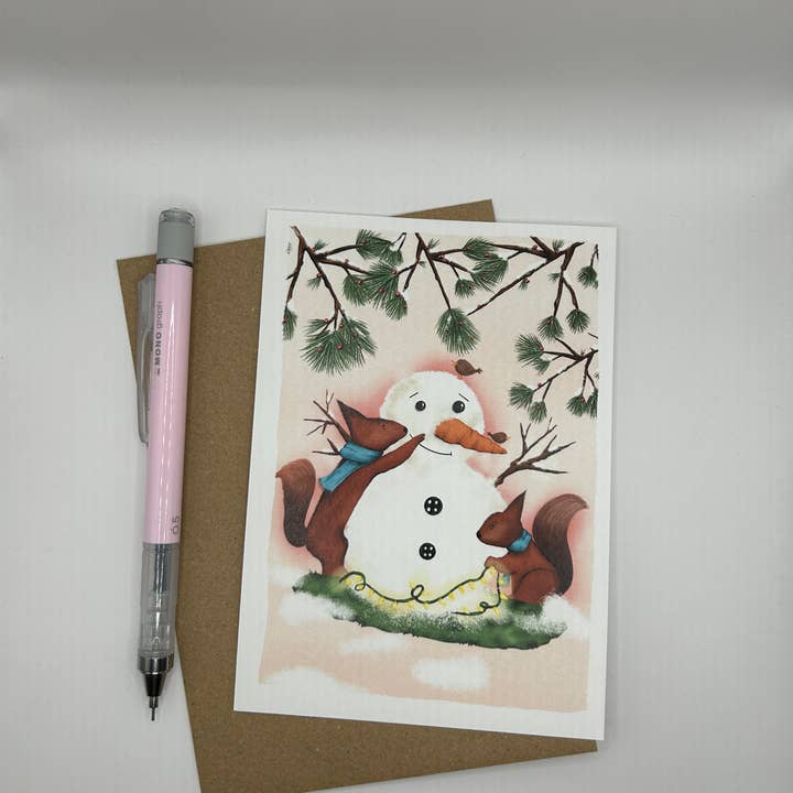 Postkort - snemand for engroshandel hos Vive Le Véro