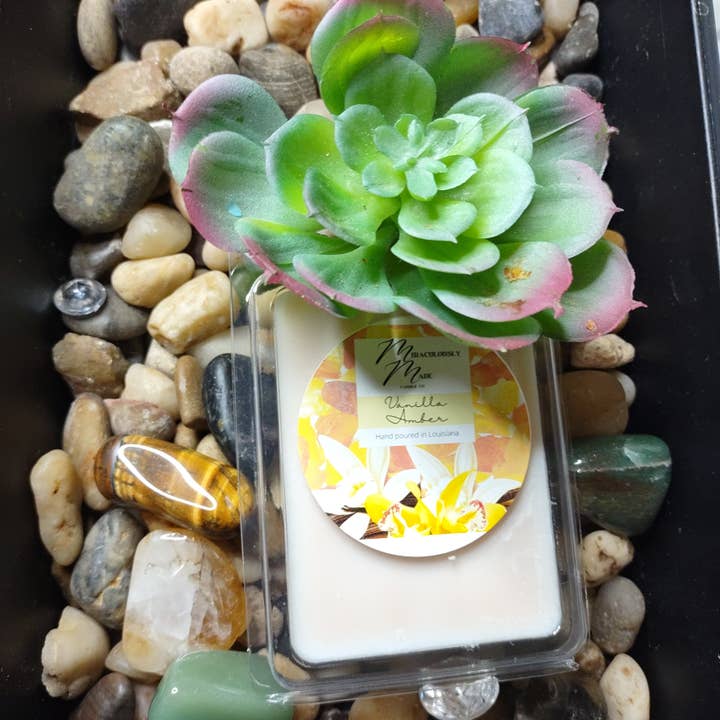 Vanilla Amber Wax Melts for wholesale by Miraculously Made Candle Co