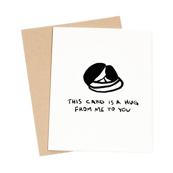 hug greeting card for wholesale by Gab Art & Design