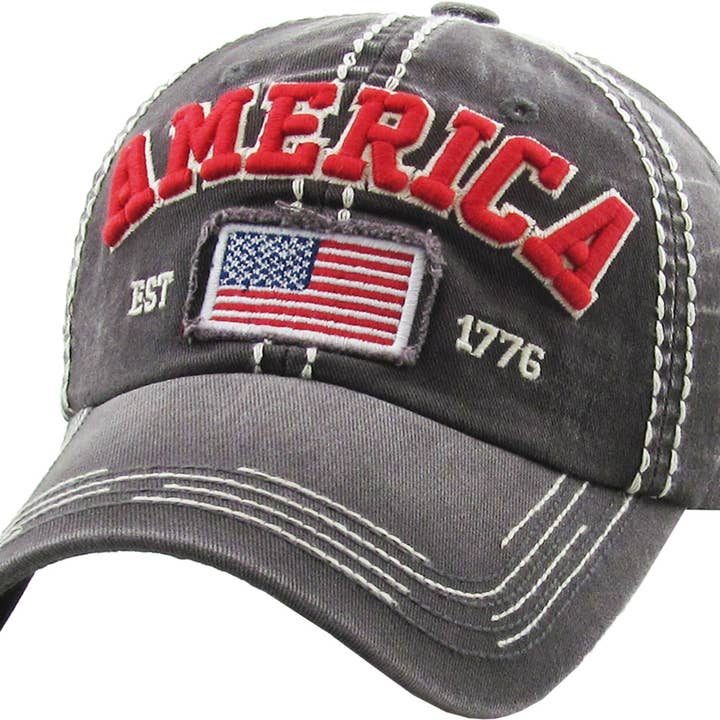 KBETHOS - Wholesale Baseball Cap - Unisex - USA/AMERICANA VINTAGE BALLCAP | KBETHOS