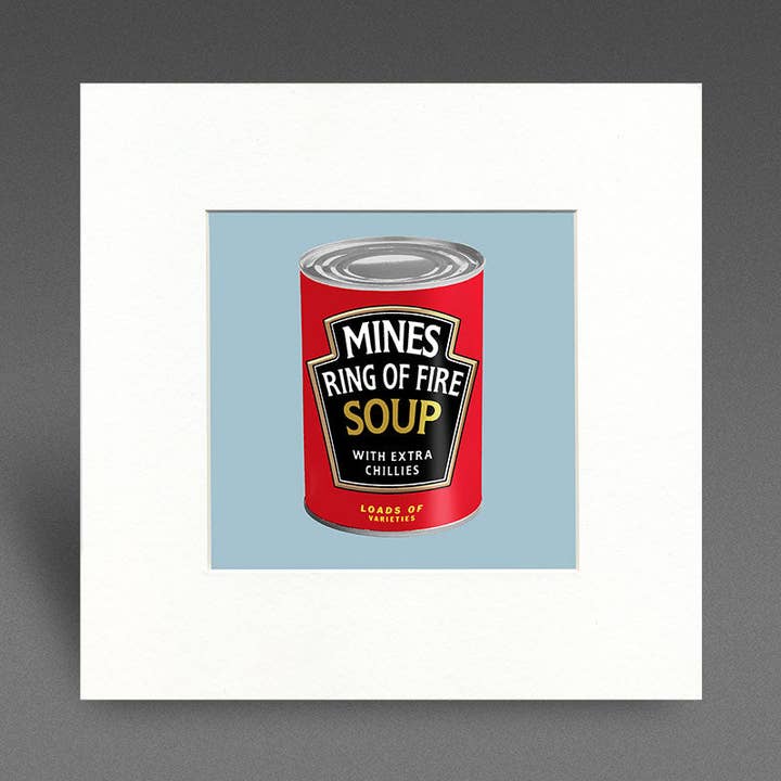 Mines Ring of Fire Soup - Mounted Print for wholesale by Pureminted