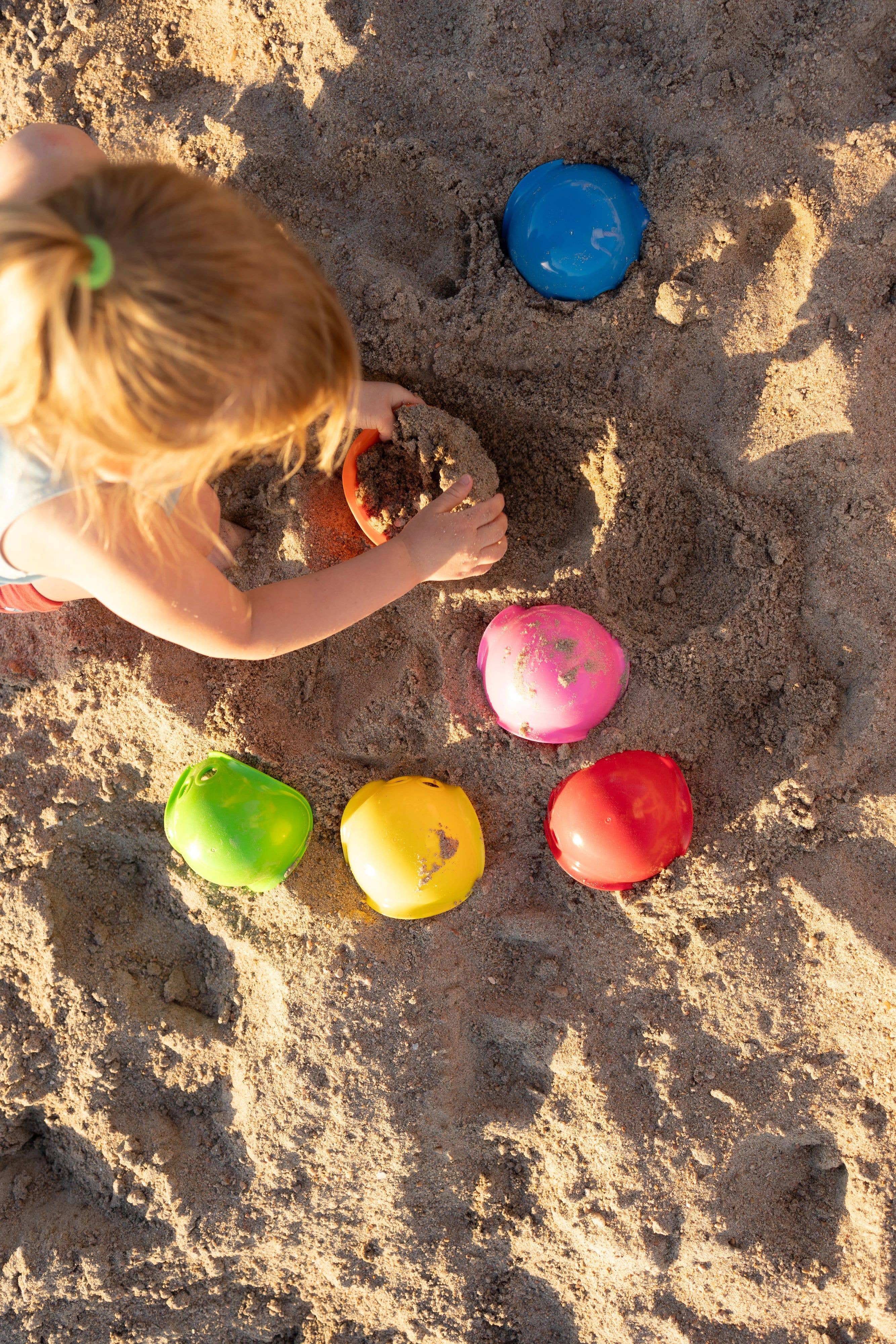 Fat Brain Toy Co. - Wholesale Stacking Rings Game - Baby - Bilibo Mini by MOLUK - 6 Color Combo Pack - Classic4