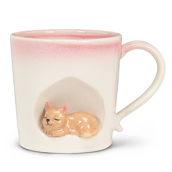 Abbott - Wholesale Coffee Mug - Ombre Taper Mug with Cat-4"H(14oz)