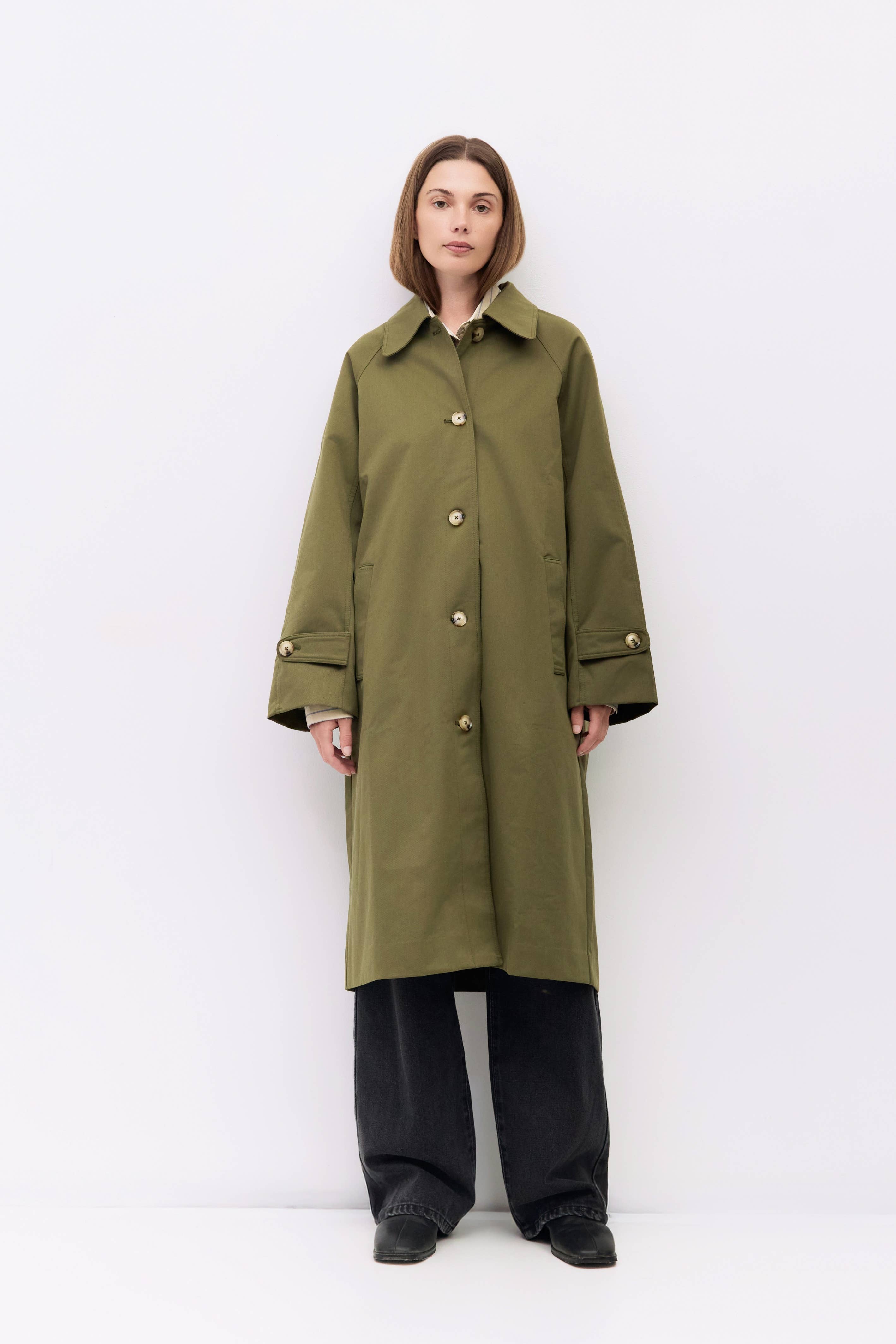 MOD REF - Wholesale Trench Coat - Women's - The Serena Coat | Pointed Collar Trench Coat11