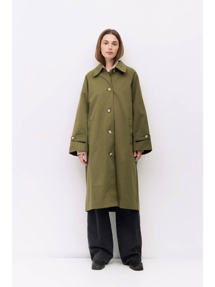 MOD REF - Wholesale Trench Coat - Women's - The Serena Coat | Pointed Collar Trench Coat11