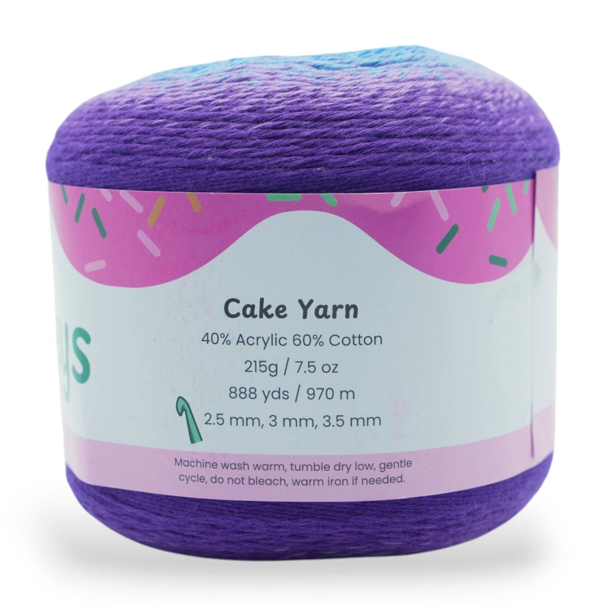 Okey Dokeys - Wholesale Yarn - 1060 Yards Gradient Cake Yarn - #1 Super Fine Cotton Acrylic Yarn37