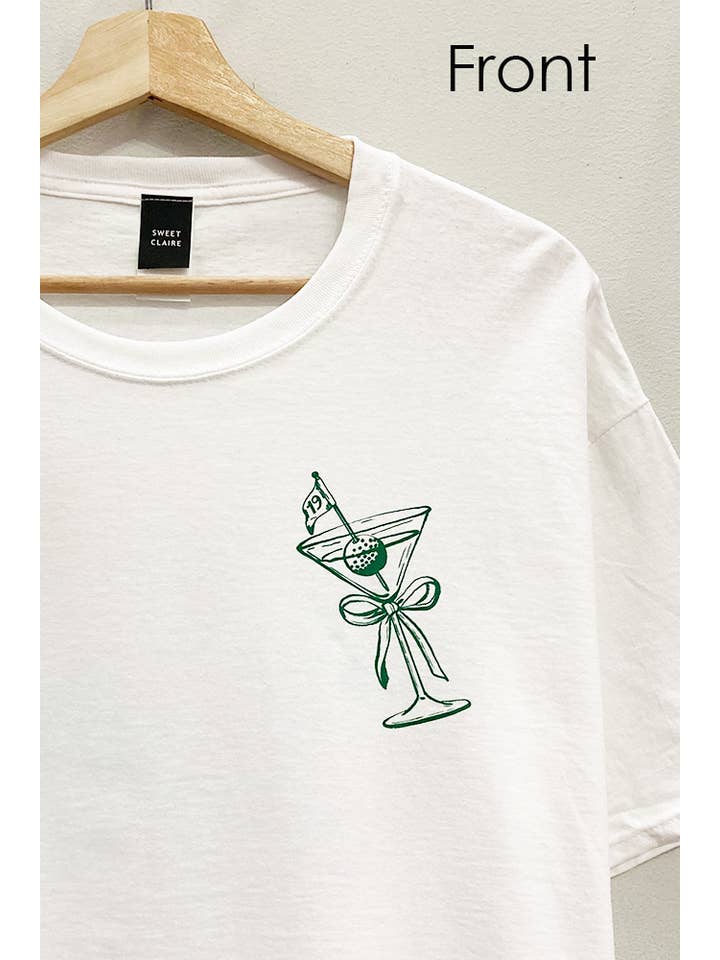 White Golf-Tini Front and Back Tee for wholesale on Faire