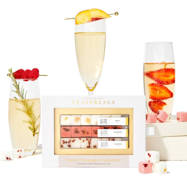 TEASPRESSA | LUXE Mixer Cube – wholesale Cocktail mix/syrup – CHAMPAGNE COCKTAIL MIXER KIT