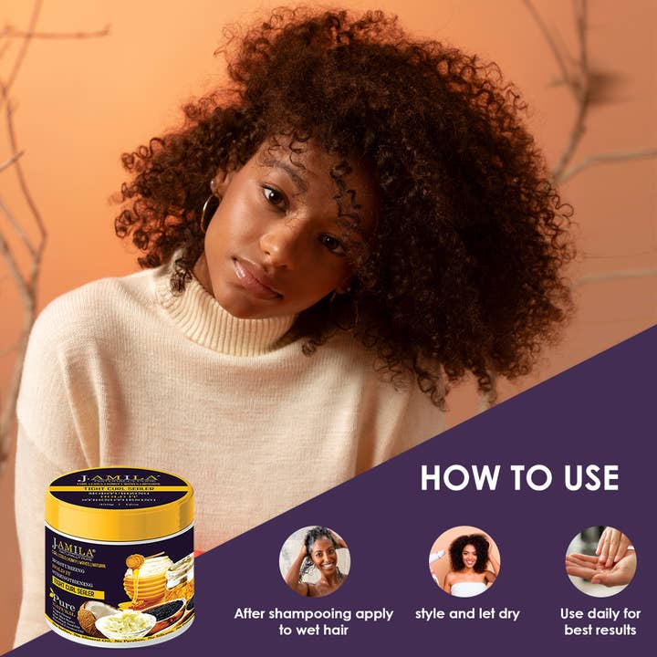 UB BRANDS INC - Wholesale Hair Styling Gel/Mousse - J. Amila Naturally Pure Moisturizing Tight Curl Sealer Cream