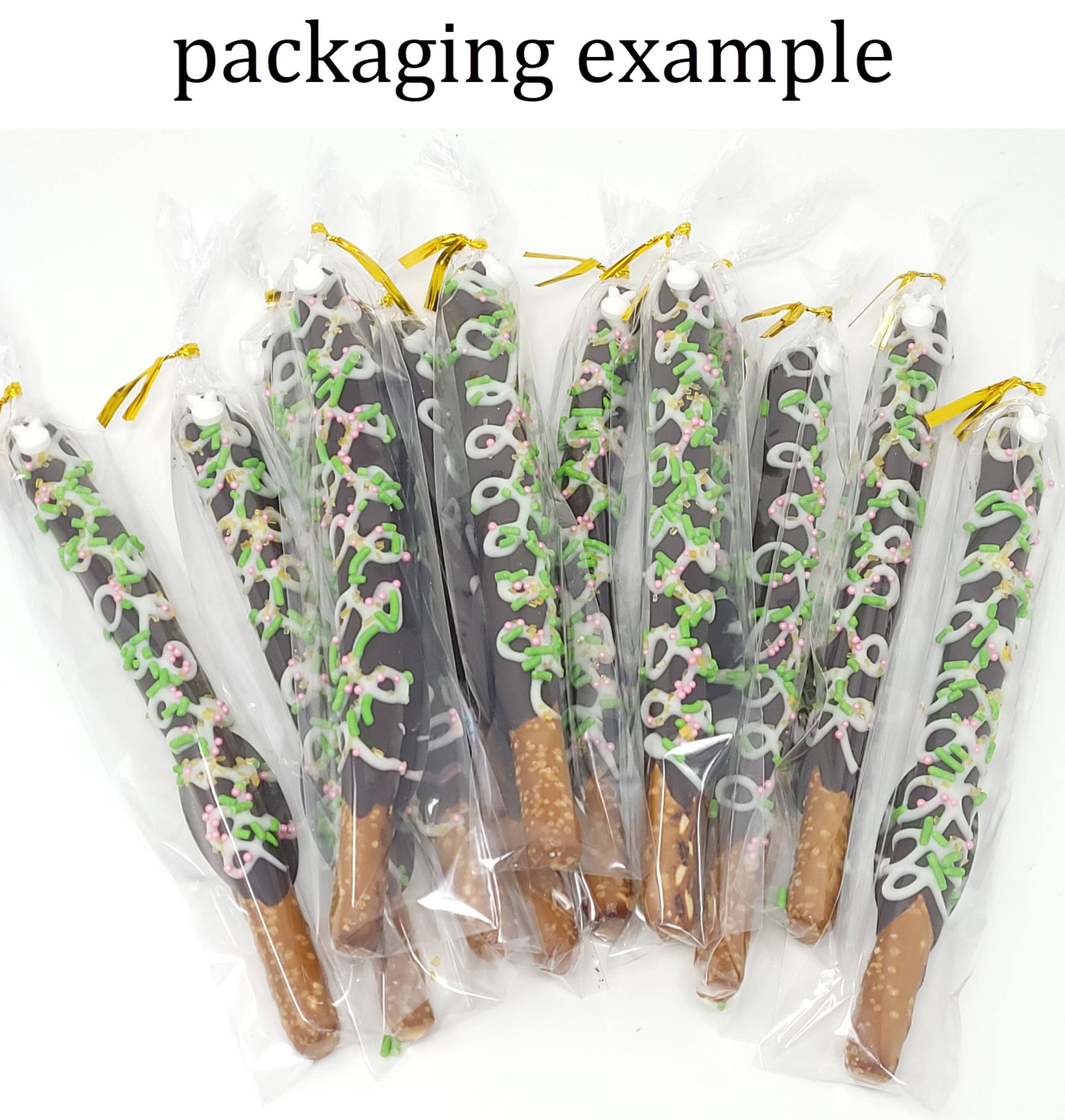 Wild Angel Treats, LLC - Wholesale Chocolate Covered Sweets - Chocolate Dipped Pretzel Rods - Patriotic2