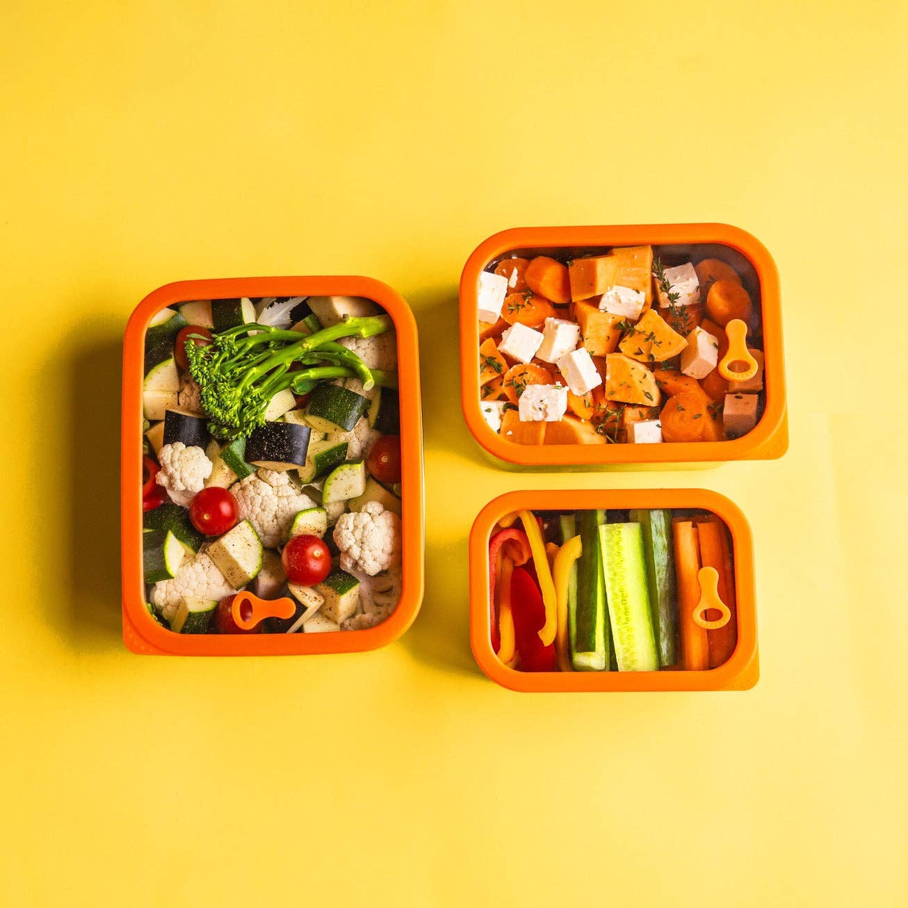Elephant Box – Engroshandel Madbeholder – Prep & Store lækagesikre madbeholdere - Orange5