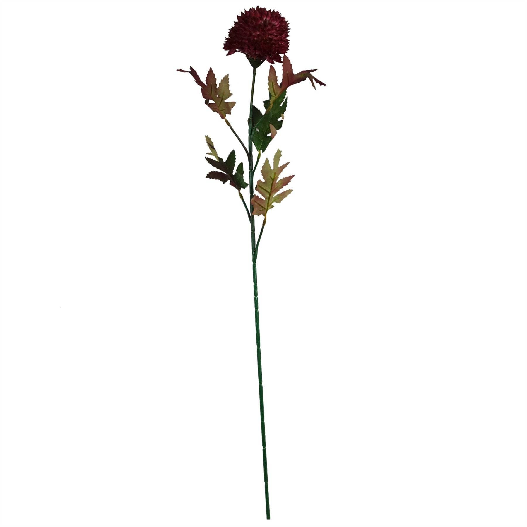 Leaf Design UK LTD – wholesale Artificial flowers – Pack 6x 70cm Large Ball Dahlia Artificial Flower Stem Pink2