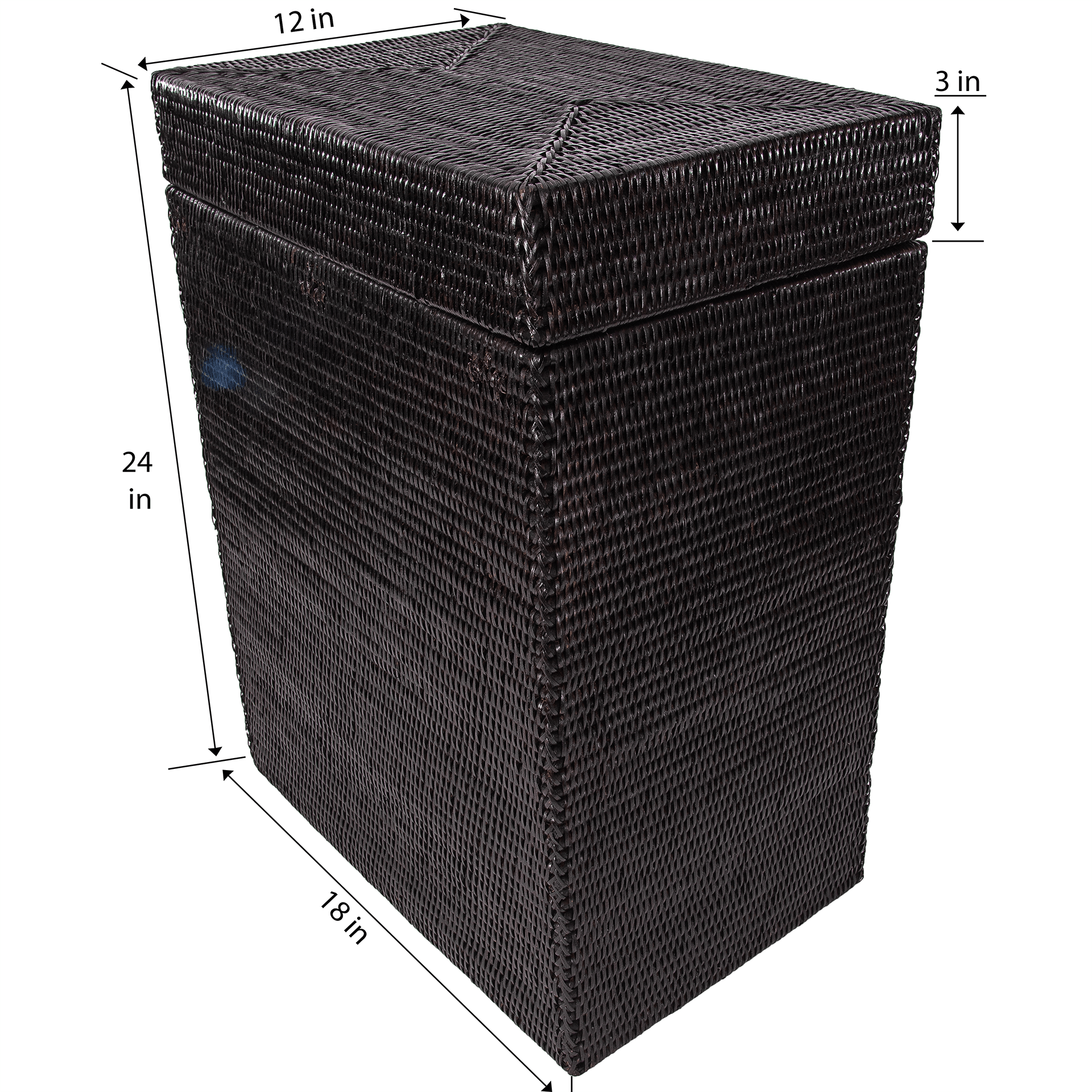 Artifacts Trading Company – wholesale Laundry hamper – Rattan Rectangular Laundry Hamper with Hinged Lid11