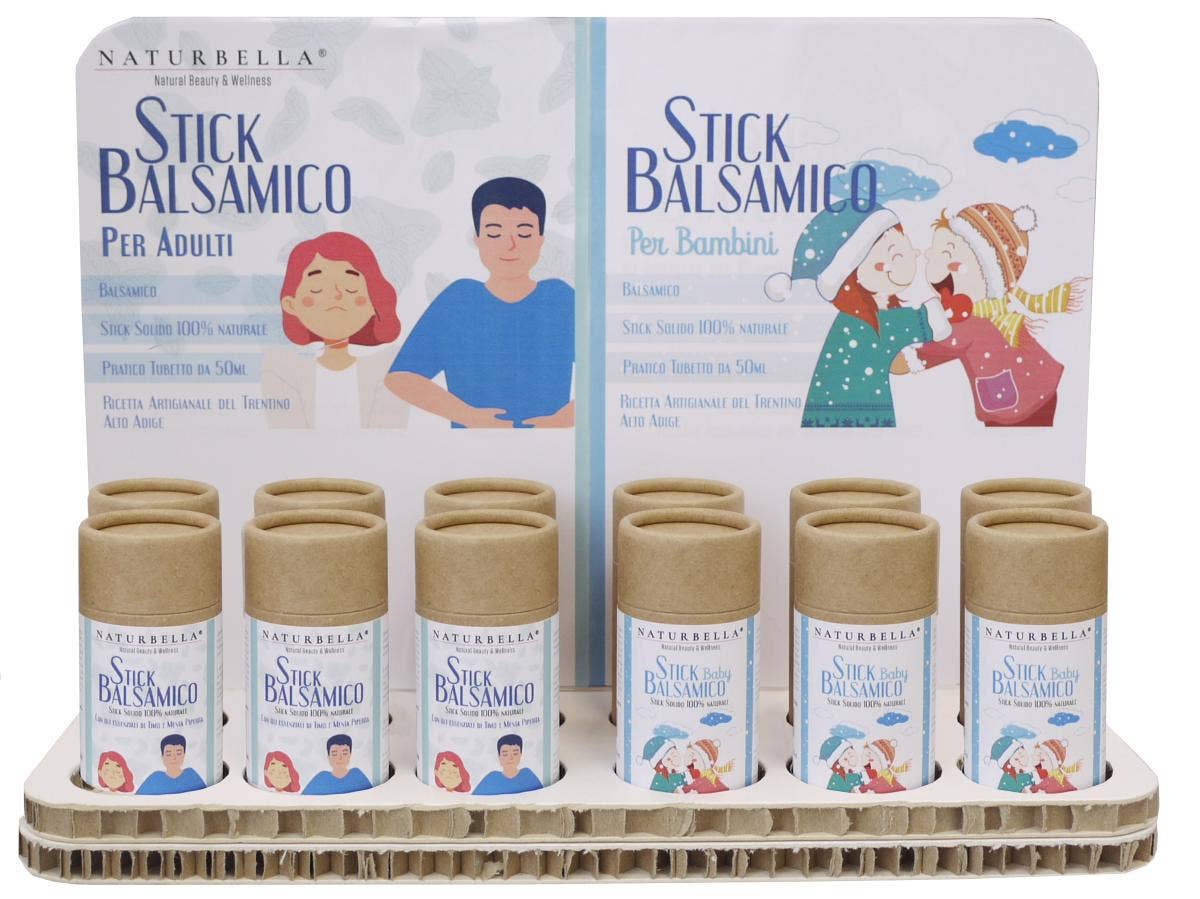 pirotta srl – wholesale Retailer display – Beauty & wellness – Exhibitor 12 Balsamic Chest Sticks N28 6+6ml 500