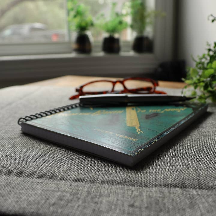 Sunshine and Ravioli - Wholesale Notebook - Spiral Notebook, From the Earth to the Moon, Jules Vern3