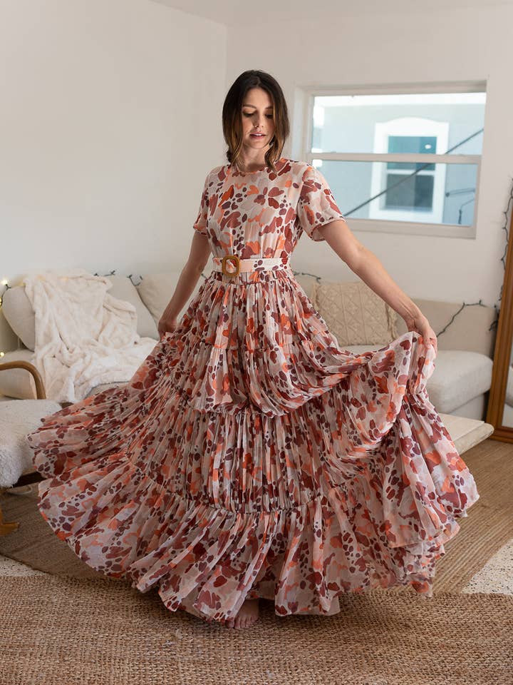 Louise Floral Maxi Kjole for engroshandel hos Manifiesto