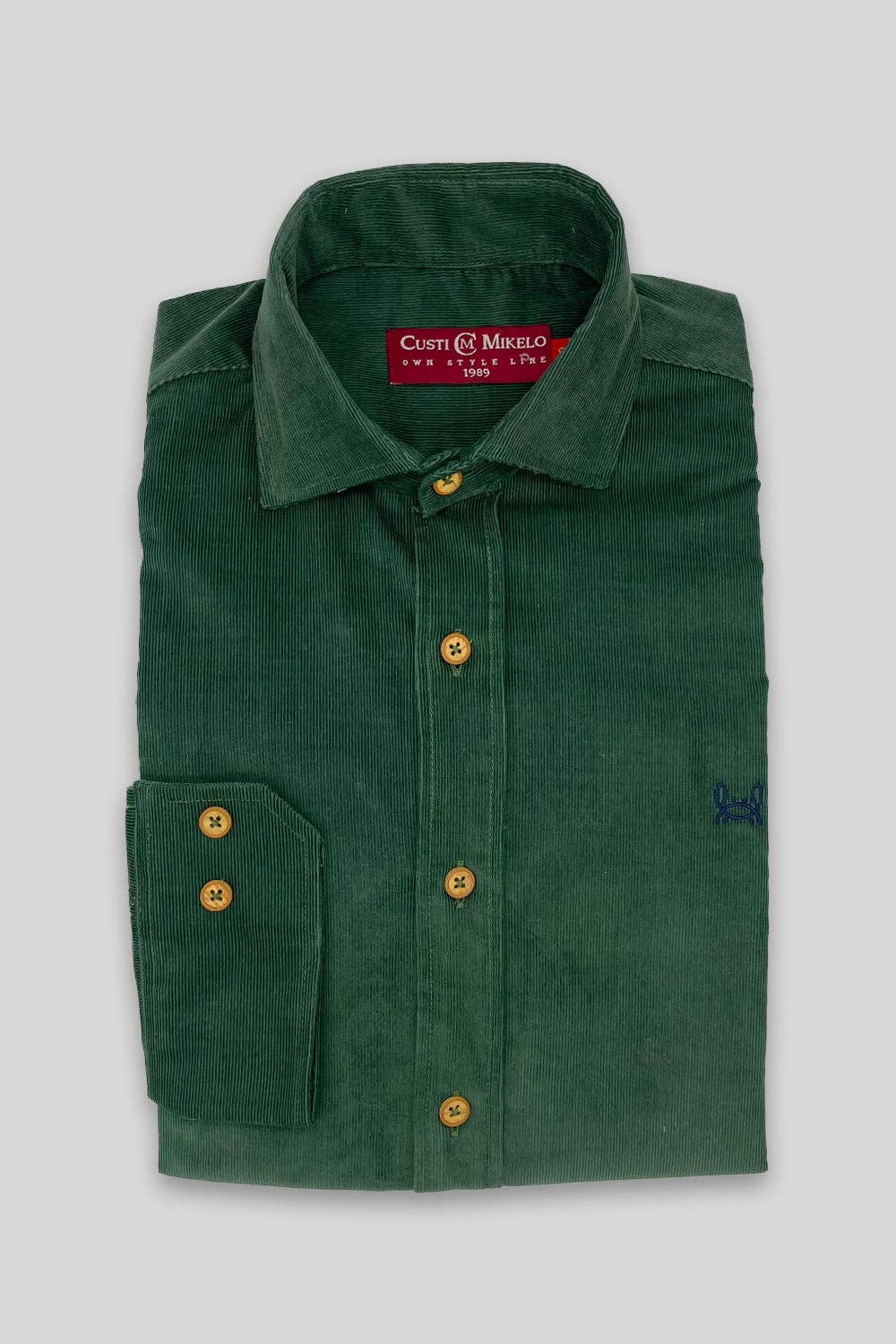 Custi Mikelo: Men's Clothing & Christmas Gifts - Wholesale Overhemd met knopen - Heren - Microfleece overhemd in flesgroen2